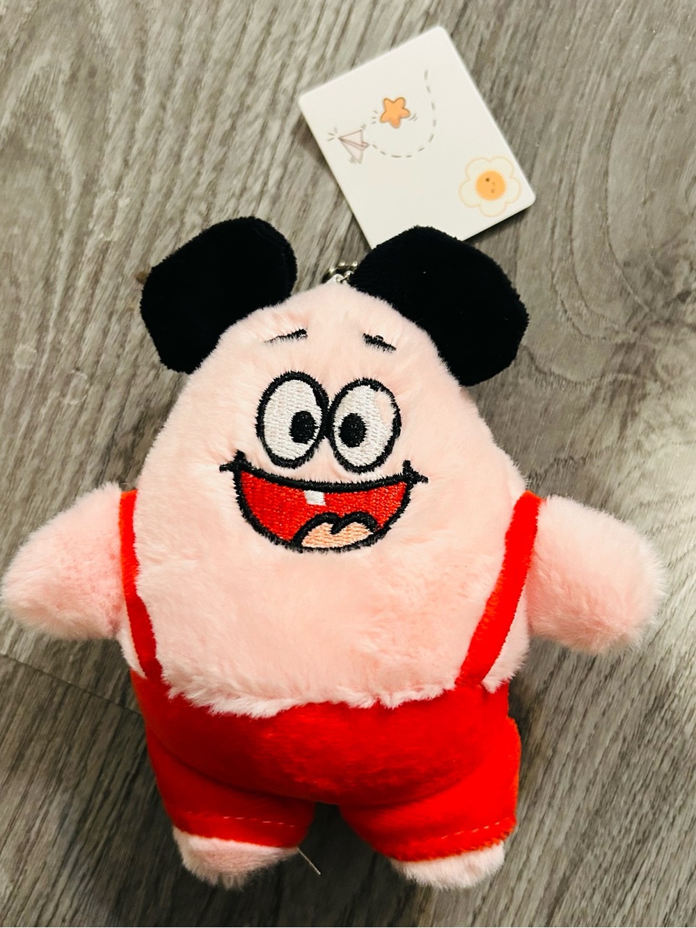 2/$10 NWT Nickelodeon Patrick SpongeBob Cartoon - Kids Plush Keychain